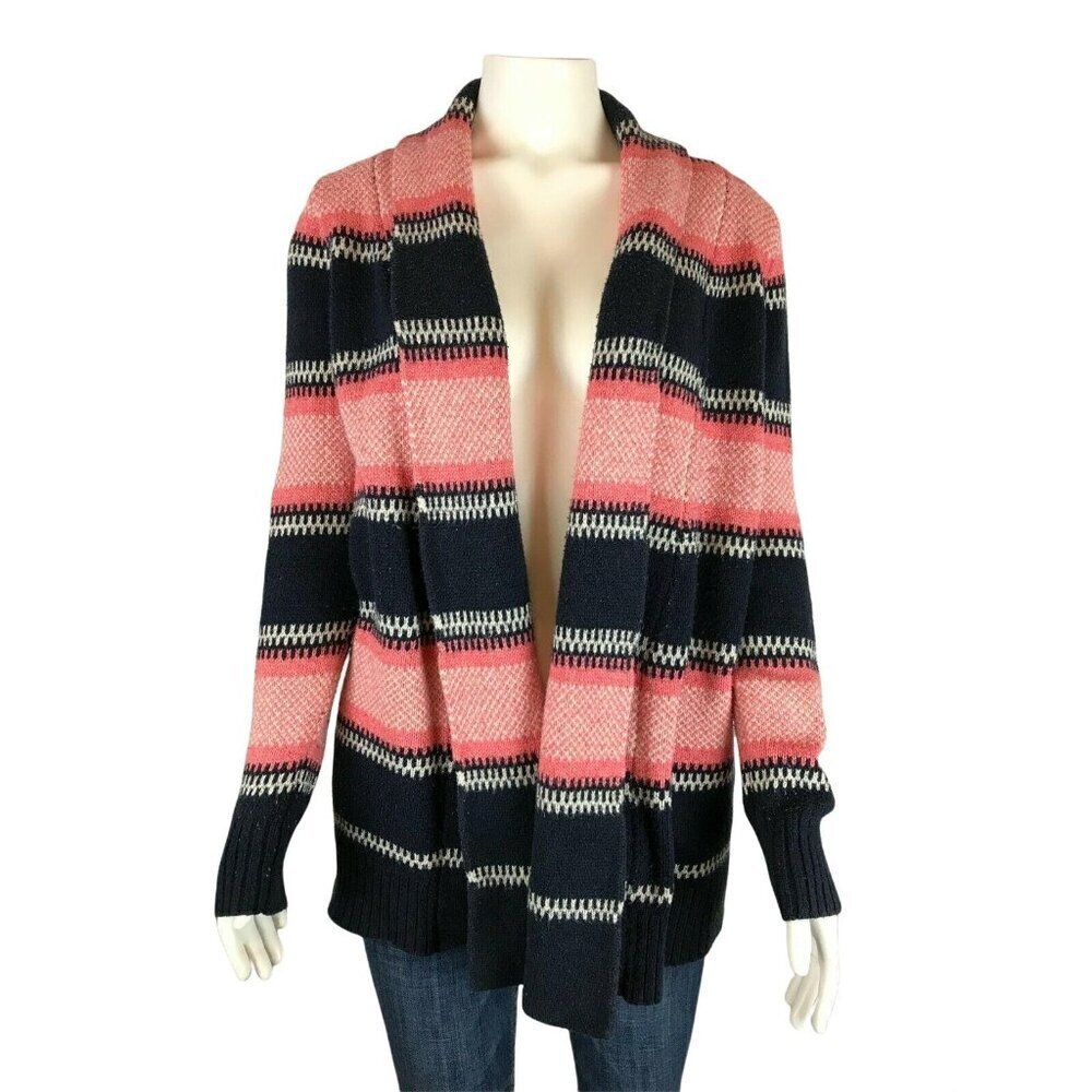 Old Navy Womens Cardigan Sweater Size Small Open Front Long Sleeve Striped